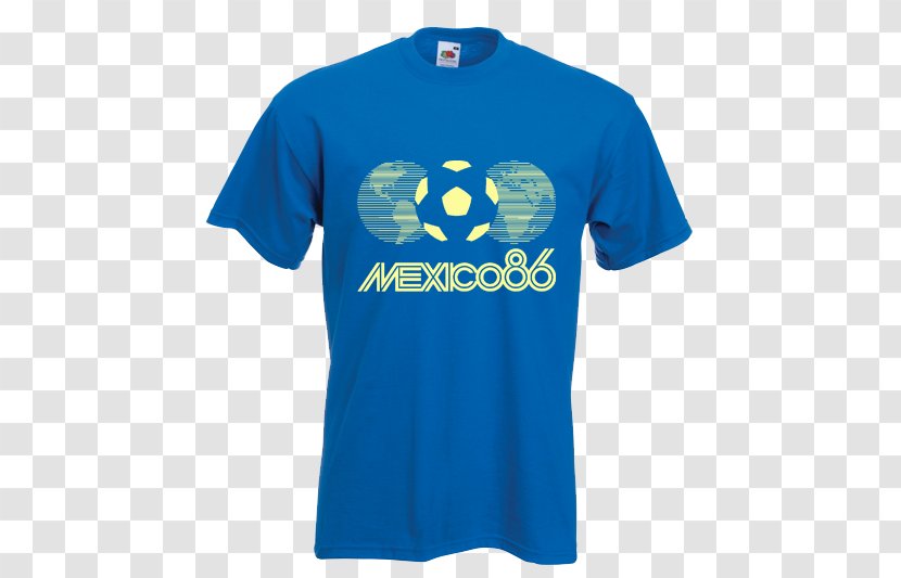 T-shirt Hoodie Clothing Amazon.com - Blue - Mexico 86 Transparent PNG