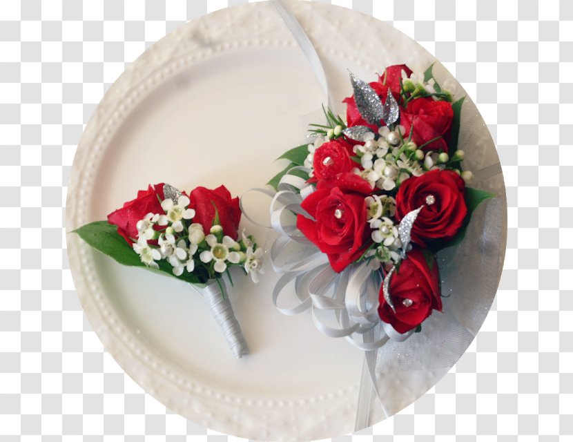 Garden Roses Boutonnière Corsage Prom - Rose Family Transparent PNG