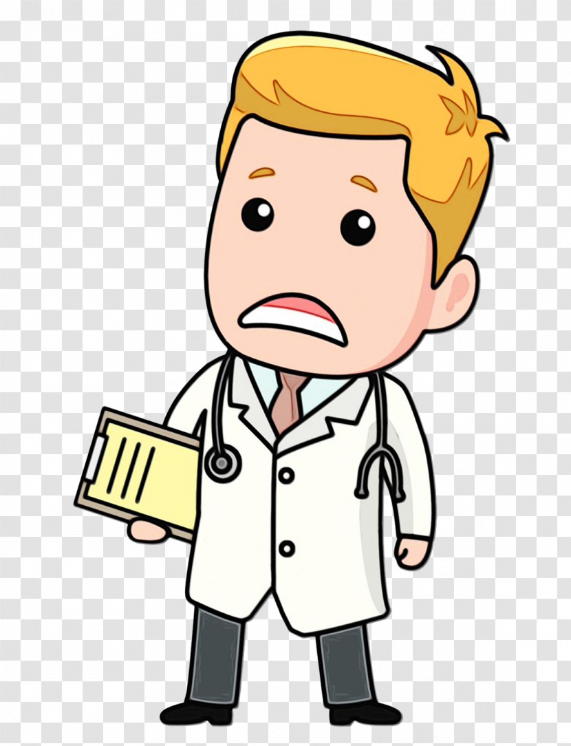 Cartoon Physician Health Animation Drawing Transparent PNG