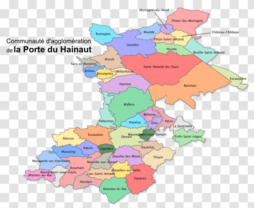 Trith-Saint-Léger Saint-Amand-les-Eaux Aubry-du-Hainaut Map Transparent PNG