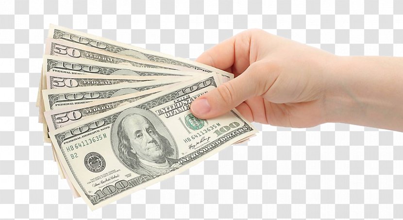 Paper Hand Human Body Money Cardboard - Cash Transparent PNG