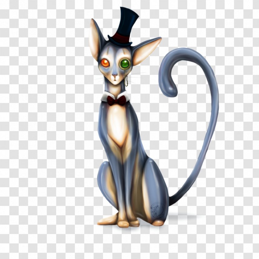 Whiskers Cat Figurine Tail Character - Mammal Transparent PNG