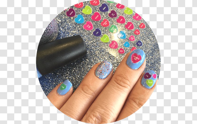 Nail Polish Love Bombing Manicure - Coat Transparent PNG