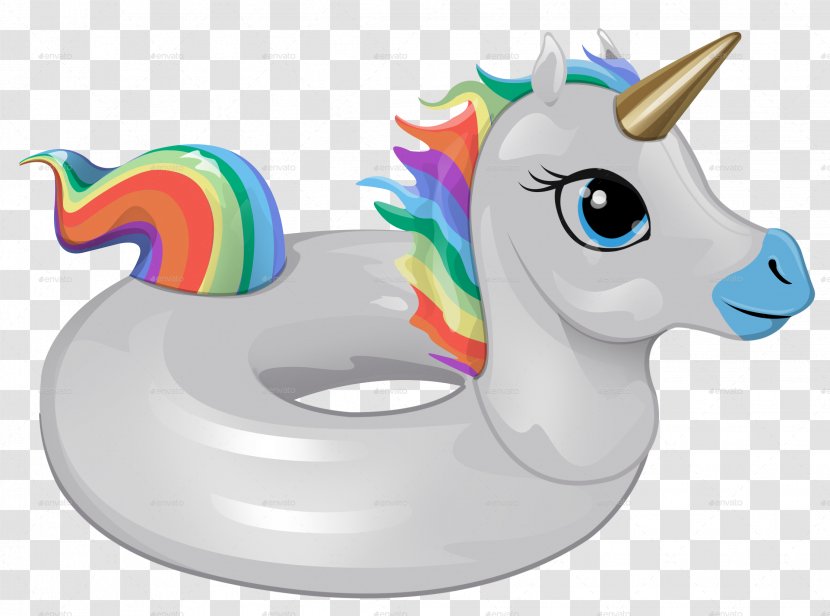 Unicorn Horse Clip Art - Rainbow - Floating Transparent PNG