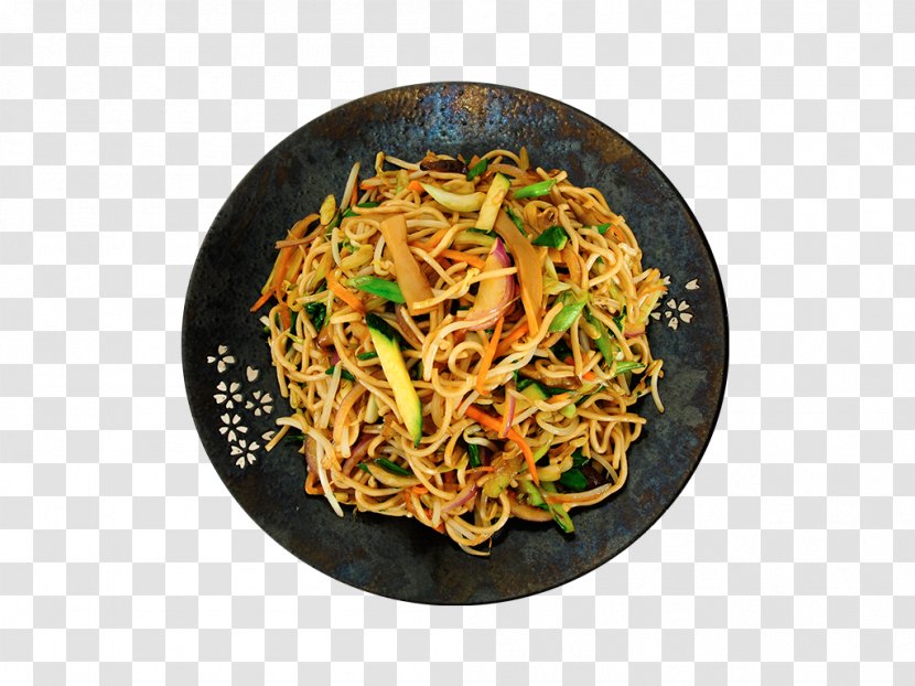 Chow Mein Lo Chinese Noodles Yakisoba Fried - Recipe Transparent PNG