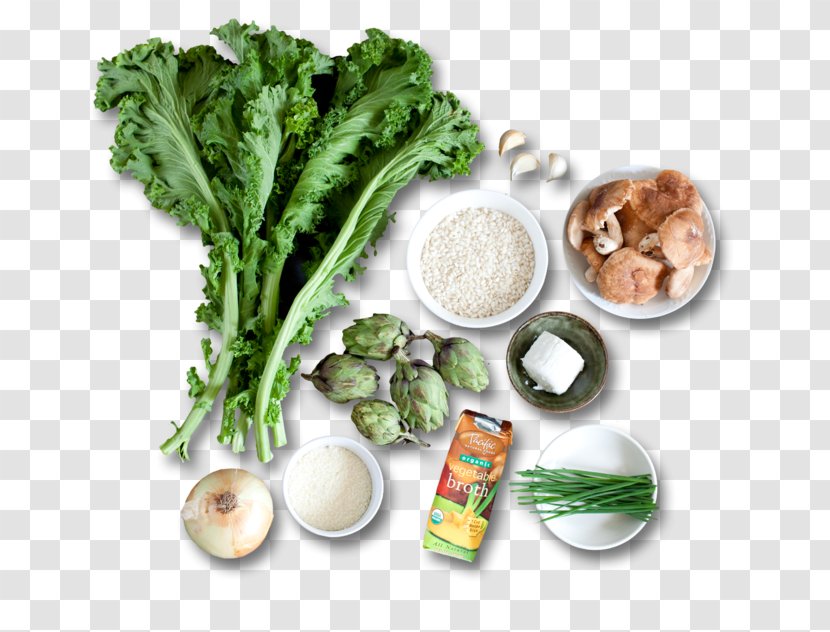 Risotto Spring Greens Vegetarian Cuisine Cream Recipe - Herb - Shiitake Mushroom Transparent PNG