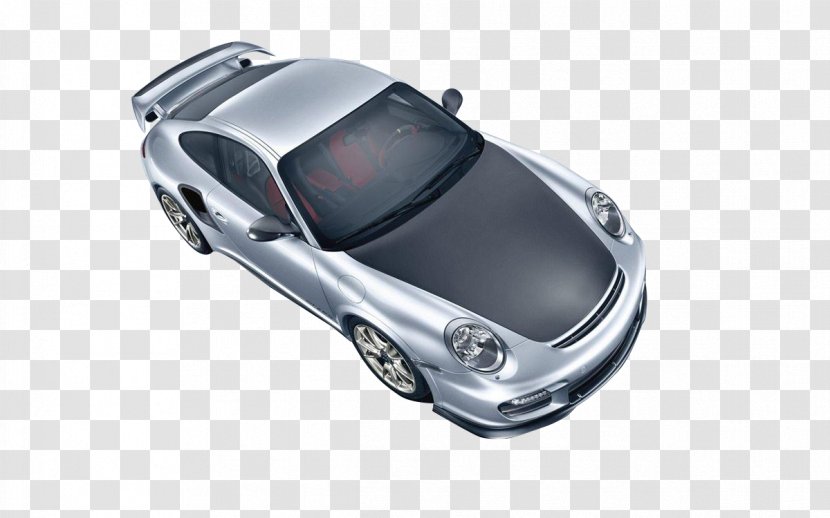 Porsche 911 GT2 GT3 Sports Car - Motor Vehicle - Gray Transparent PNG
