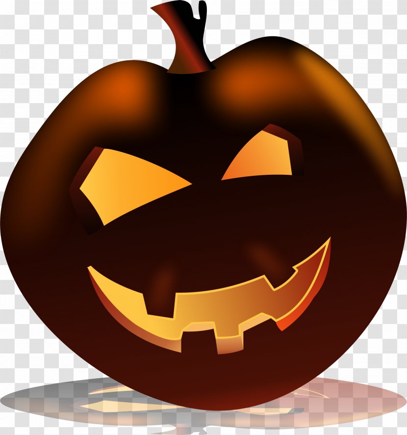 Jack-o'-lantern Clip Art - Orange - Halloween Projects Transparent PNG