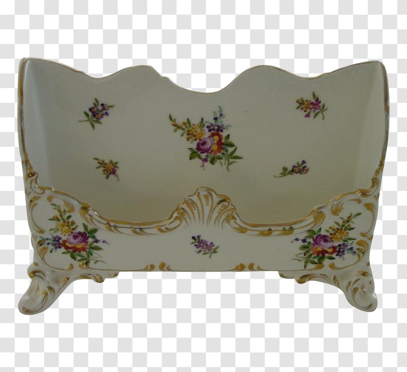 Porcelain Schutz, Germany Pottery Ruby Lane Cushion - Flower - Hand-painted Floral Material Transparent PNG