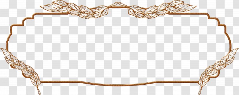 Gold Painting Body Jewellery - Title Frame Transparent PNG