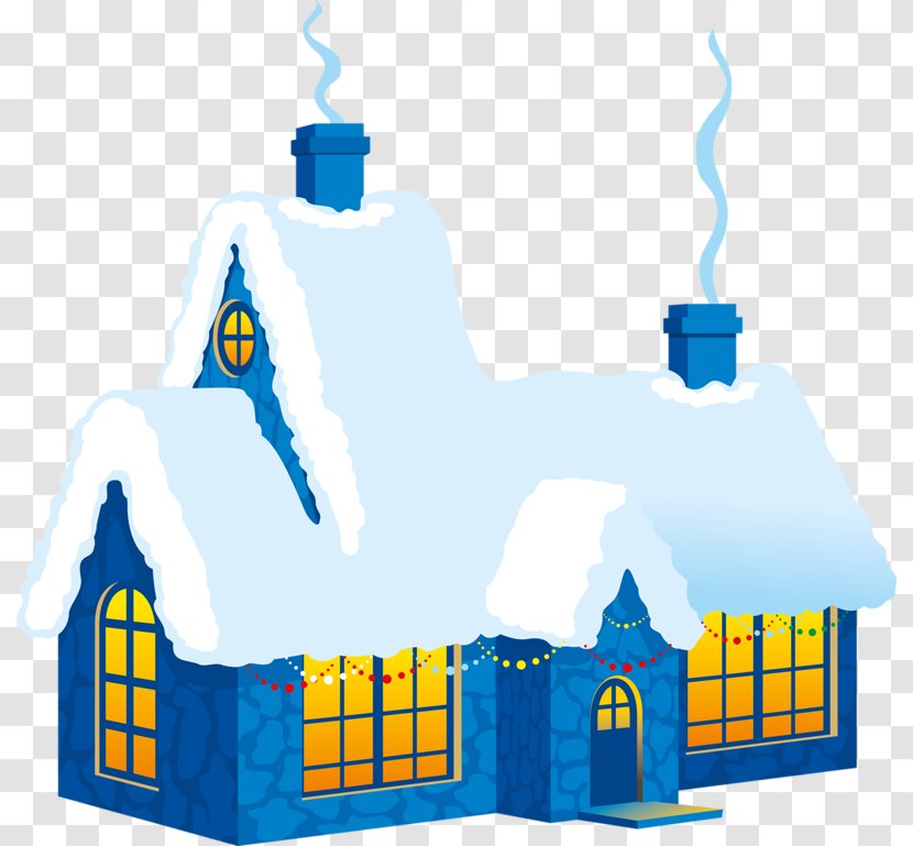 Christmas House Clip Art - Snow Transparent PNG