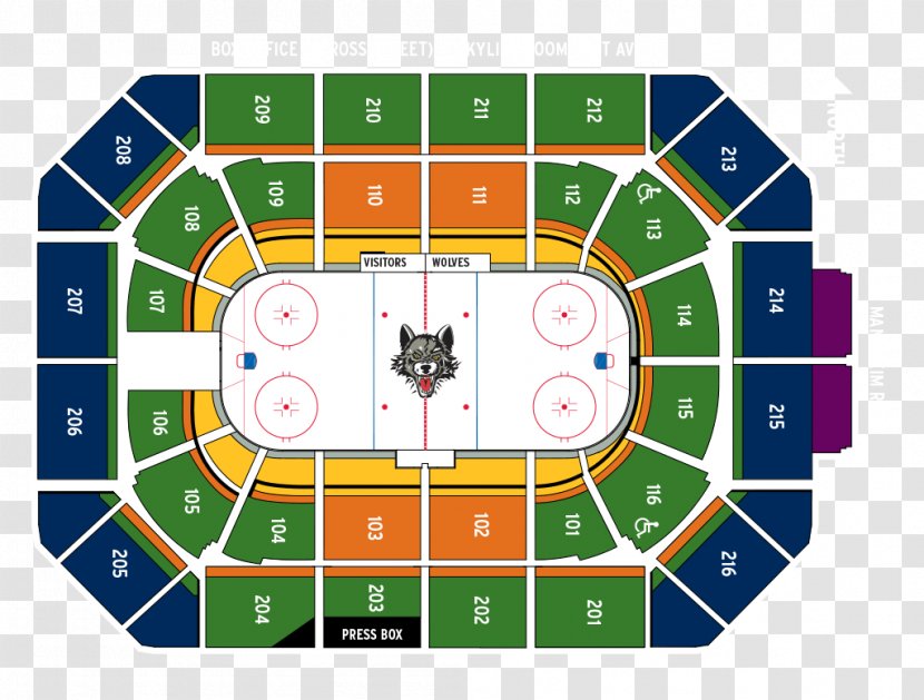 Allstate Arena AT&T Center Chicago Wolves Birmingham–Jefferson Convention Complex Seating Assignment - Ticket - Map Transparent PNG
