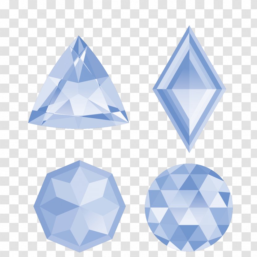 Euclidean Vector Jewellery Diamond Sapphire - Triangle Transparent PNG