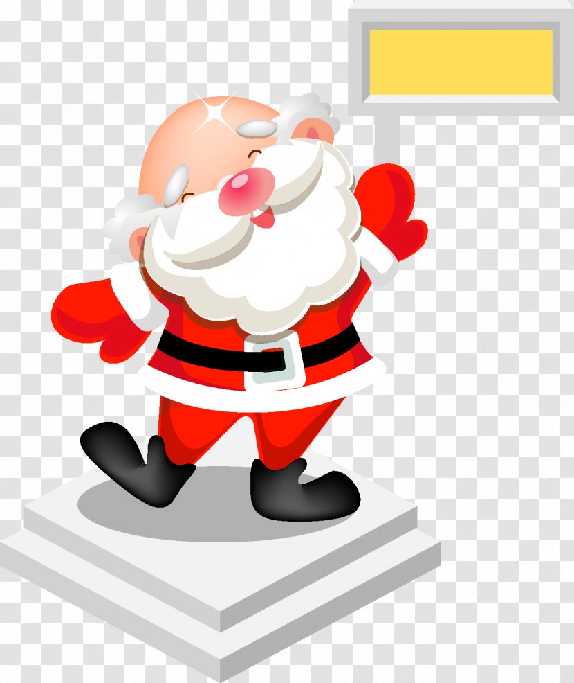 Santa Claus Cartoon - Figurine Transparent PNG