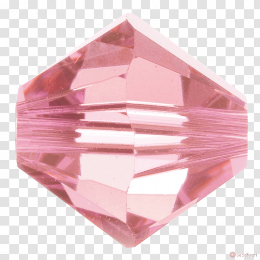 Crystal Pink M Light Swarovski AG - Bicone Transparent PNG