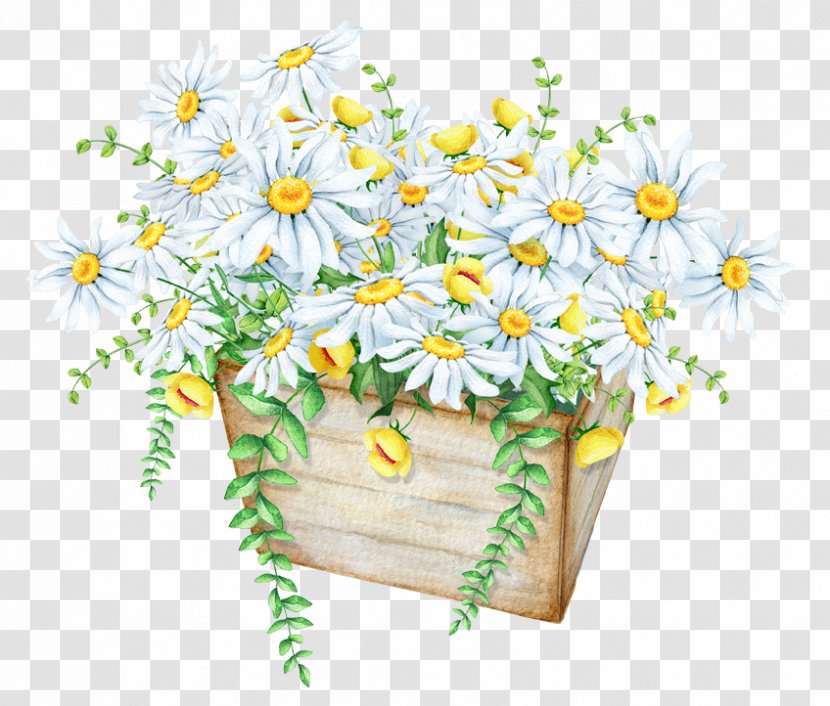Poster - Flora - Exquisite Beautiful Basket Of Flowers Transparent PNG