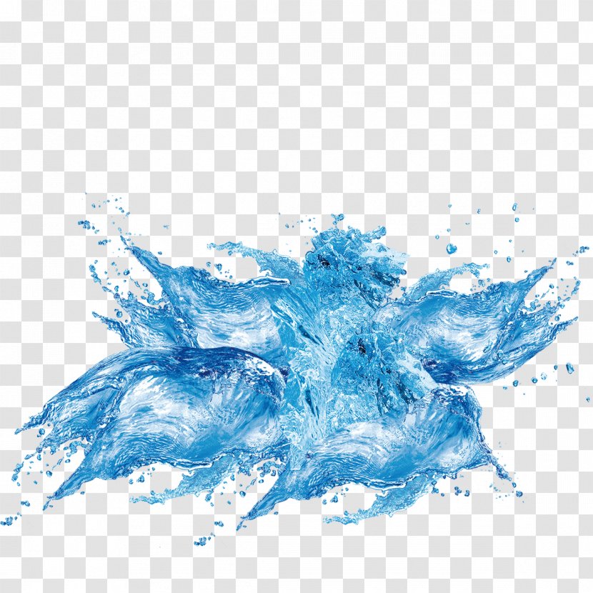 Water Blue Drop Download - Seawater - Wave Transparent PNG