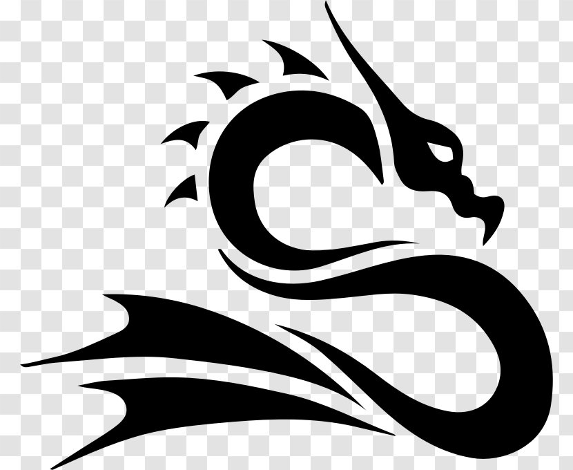 China Chinese Dragon Clip Art - Black And White - Tribal Transparent PNG