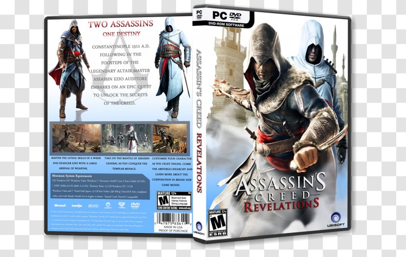 Assassin's Creed: Revelations Creed - Personal Computer - (versione Italiana) PC Game Video Action & Toy FiguresUbisoft Annecy Transparent PNG