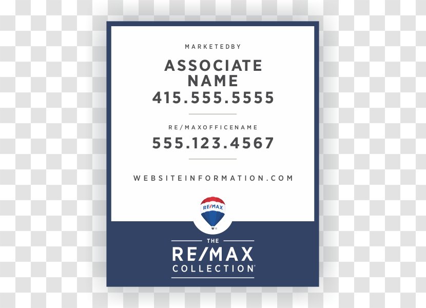 RE/MAX, LLC Real Estate Keller Williams Realty RE/MAX Our Town Renting - Brochure Template Transparent PNG