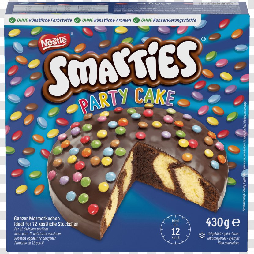 Torte Smarties Marble Cake Sponge - Confectionery Transparent PNG