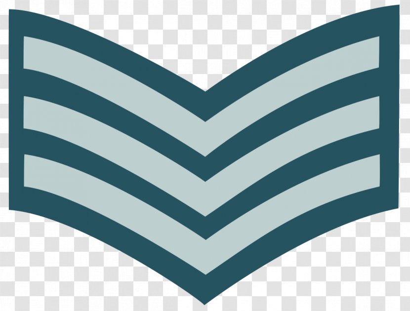 Staff Sergeant Chevron Flight Military Rank - Blue Transparent PNG