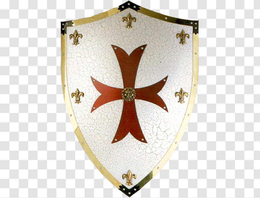Crusades Middle Ages Knights Templar Shield - Military Order Transparent PNG