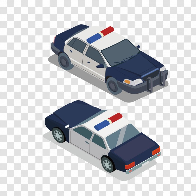 Police Car Flat Design - Technology - Purple Trip Transparent PNG