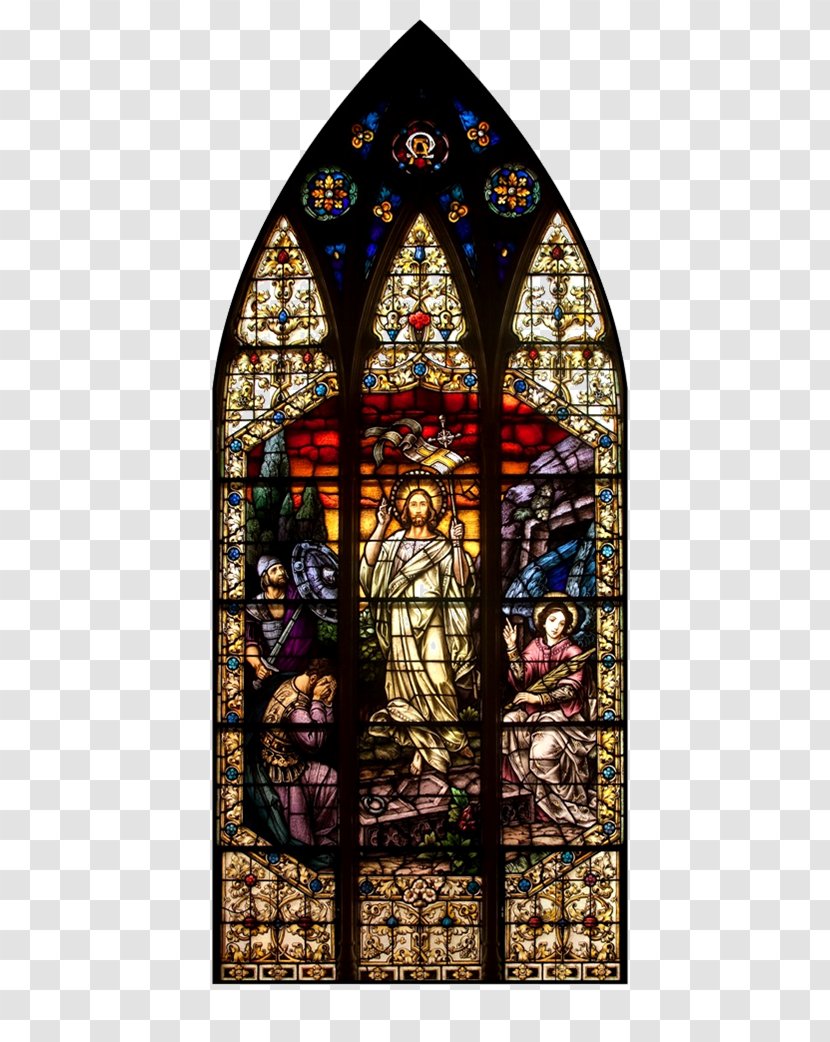 Stained Glass Gothic Architecture Material Transparent PNG