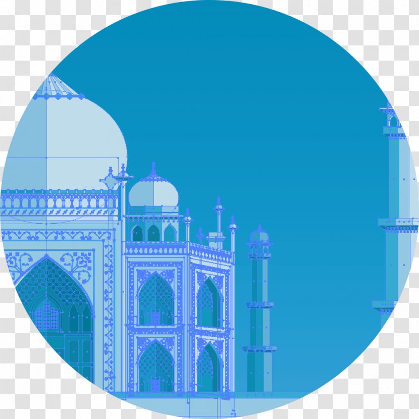 Teal Turquoise Purple Microsoft Azure Sky Plc - Taj Mahal Transparent PNG