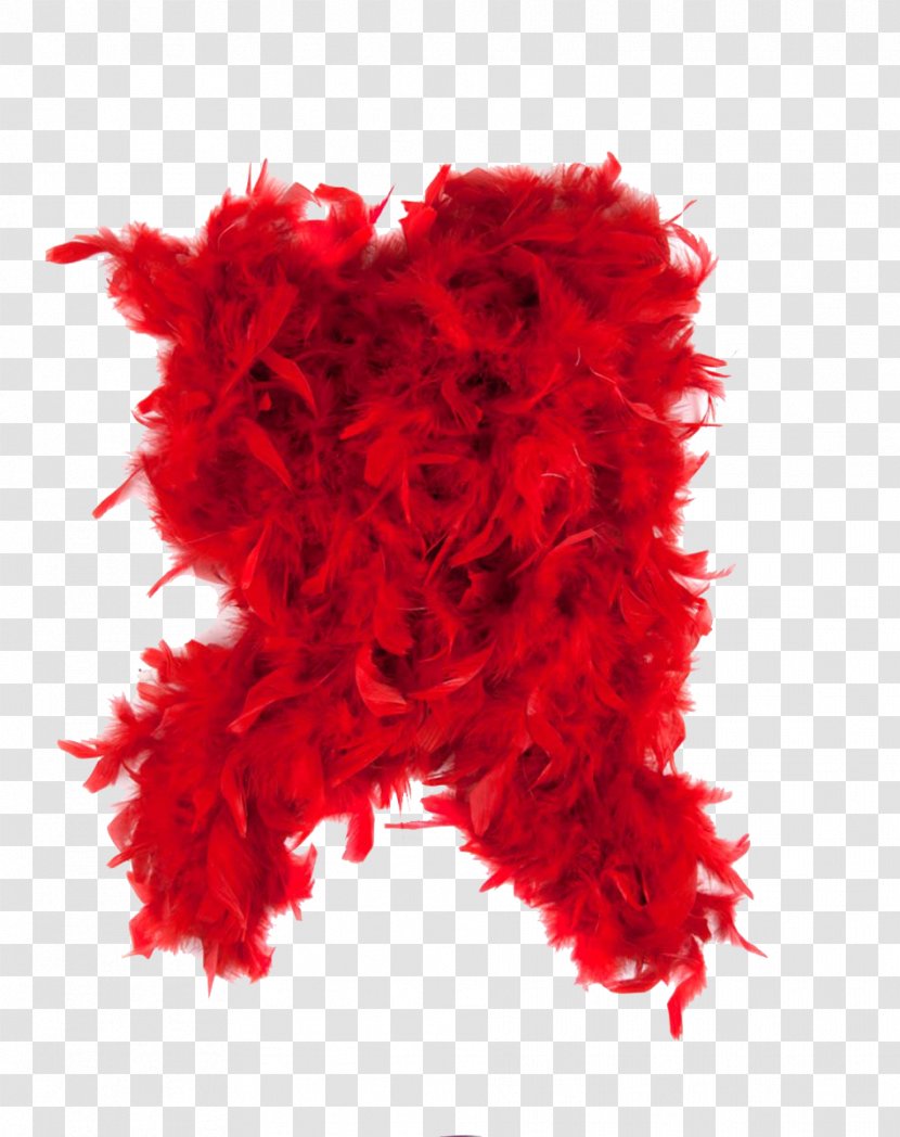 Feather Boa Flapper Clothing Zucker TM - Red Transparent PNG
