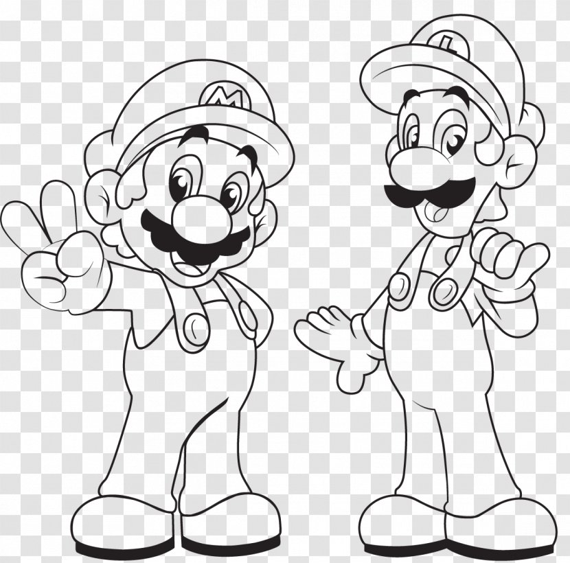 Mario Bros. & Luigi: Superstar Saga Toad - Silhouette - Bros Transparent PNG