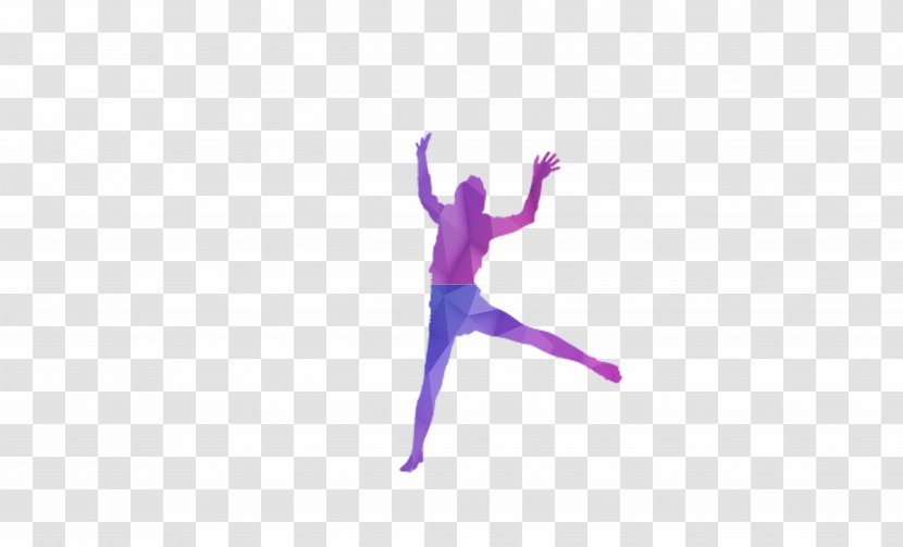Modern Dance Purple Wallpaper - Event - Youth,jump,Silhouette Transparent PNG
