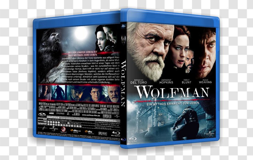 The Wolfman Anthony Hopkins Universal Pictures Director's Cut Extended Edition - Film Director - Ninja Turtels Transparent PNG