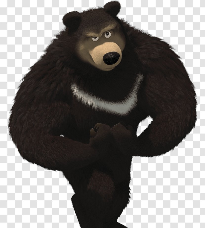 Masha Asian Black Bear Character - Snout - And The Transparent PNG