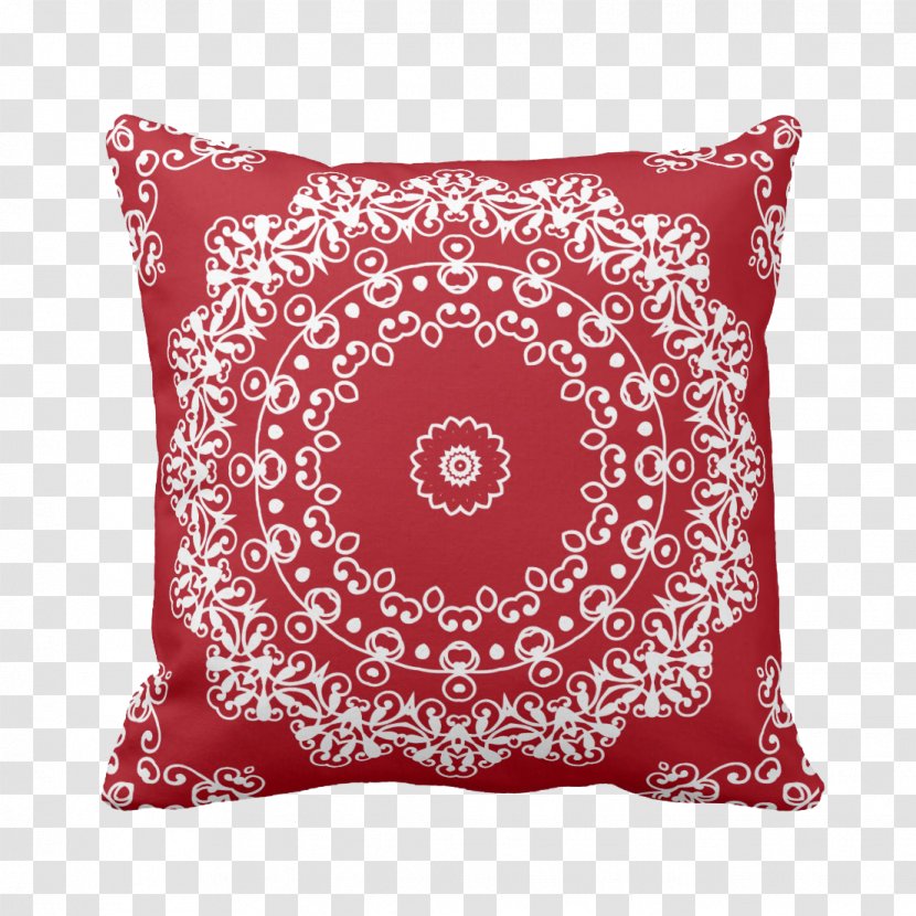 Throw Pillows Cushion Decorative Arts Illustration - Maroon - Average Ornament Transparent PNG