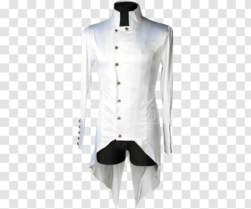 T-shirt Blouse Tailcoat Sleeve Collar - Dress Shirt Transparent PNG