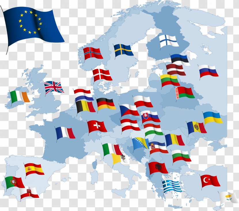 European Union World Map Flag Of Europe - Area - United Kingdom Transparent PNG