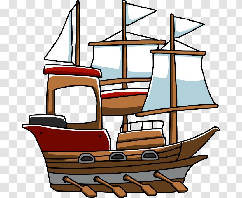 Scribblenauts Unlimited Boat Ship Wiki - Barque - Pirate Transparent PNG