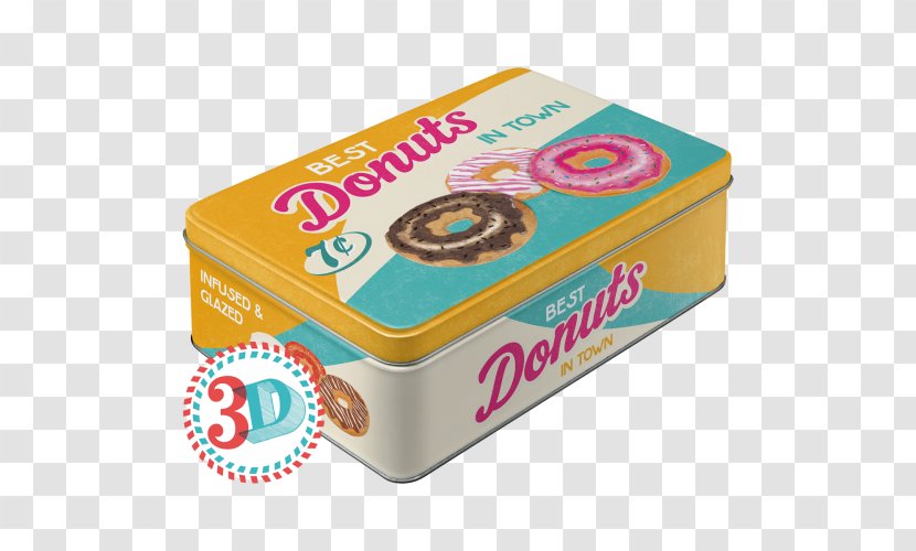 Donuts Tin Box Can Berliner Breakfast - Soda Fountain Transparent PNG