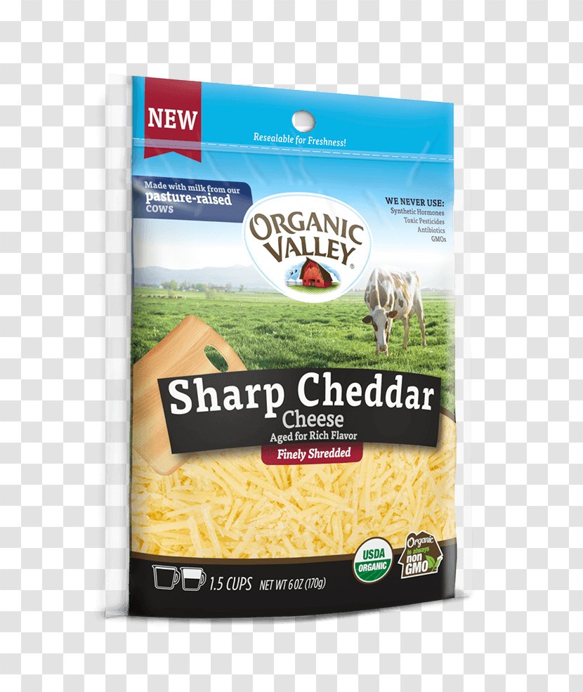 Organic Food Cheddar Cheese Grated Valley - Rice Transparent PNG