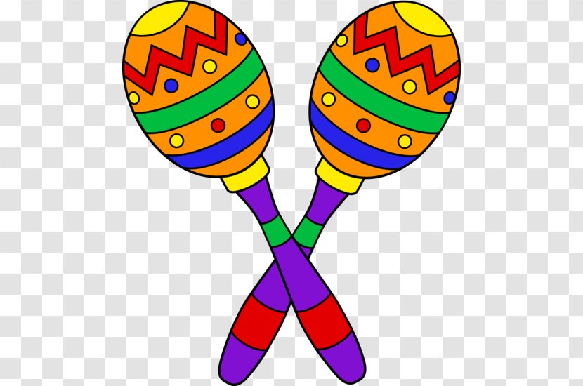 Maraca Musical Instrument Drawing Clip Art - Watercolor - Fiesta Cliparts Transparent PNG