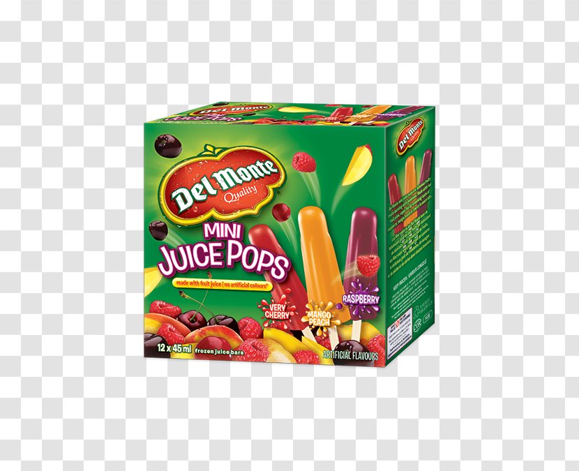 Juice Ice Pop Fruit Cup Del Monte Foods Flavor Transparent PNG