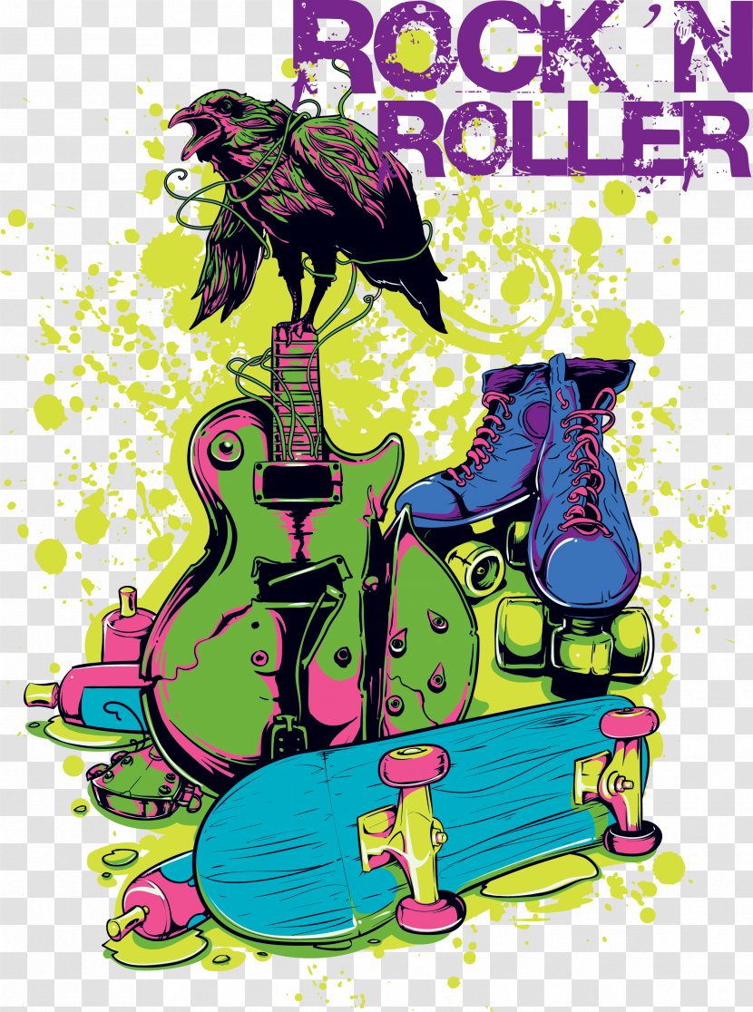 T-shirt Heat Press Chaotic Vibes Orchestra Jacket Cotton - Polyester - Birds Guitar Printing Transparent PNG