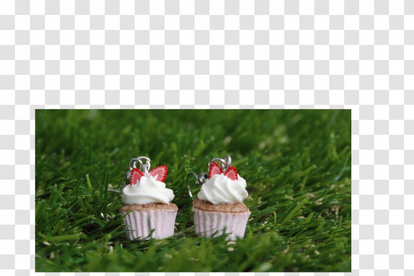Cupcake Earring - Grass - Teaparty Transparent PNG