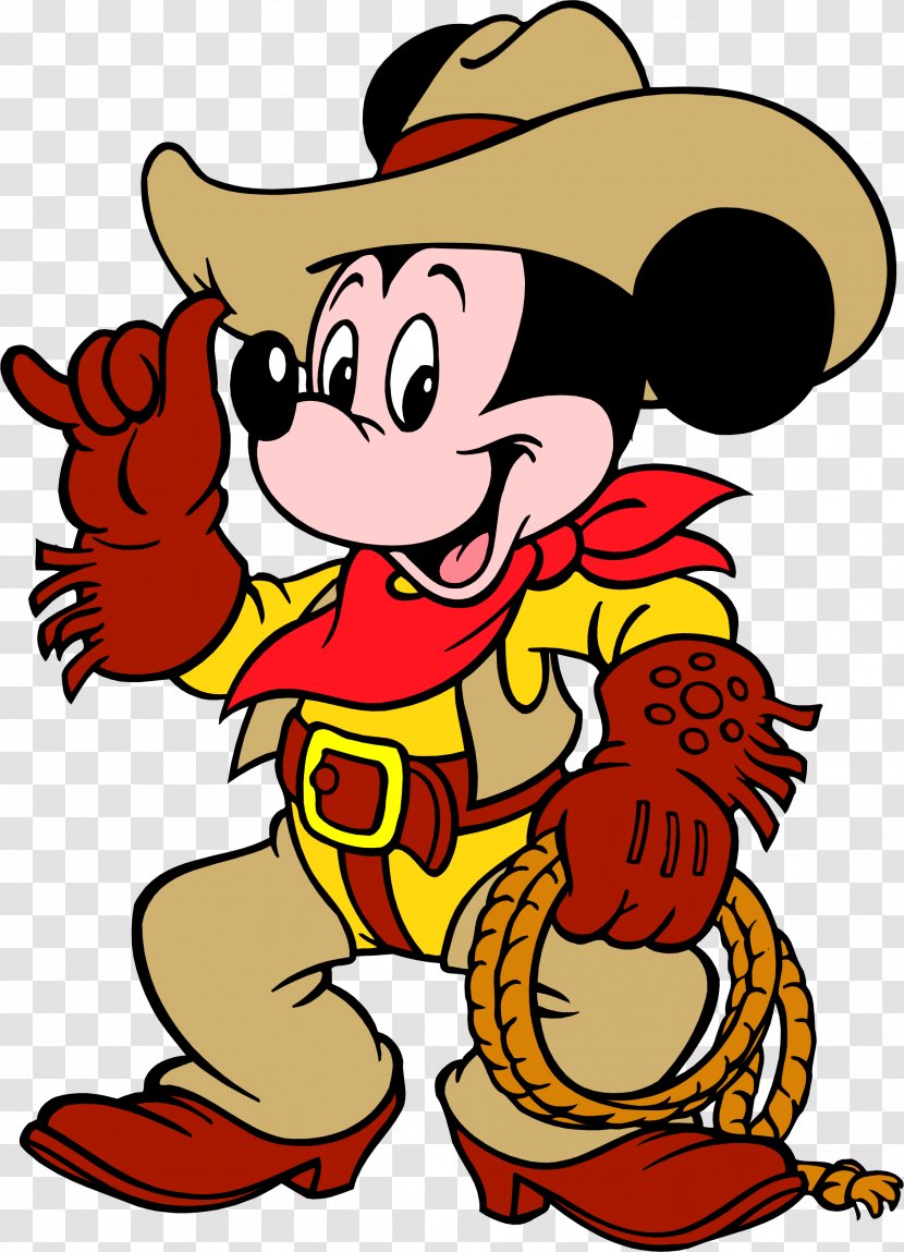 Mickey Mouse Minnie Pluto Donald Duck Cowboy - Clubhouse - Sheriff Transparent PNG