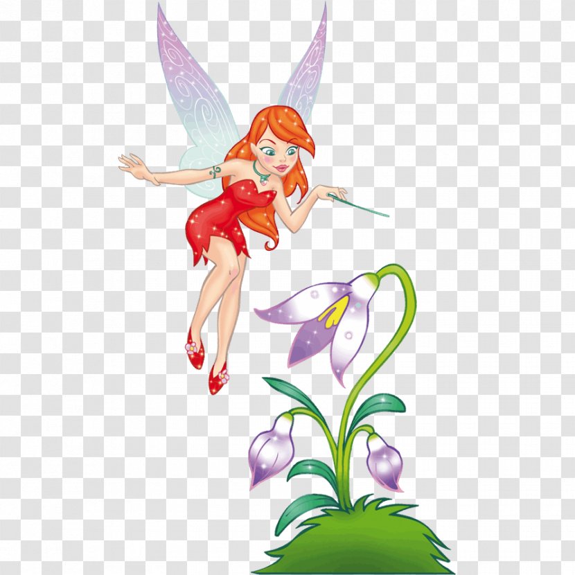 Sticker Fairy Child Mural Adhesive - Cartoon Tale Transparent PNG