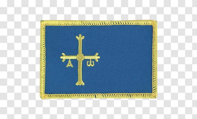 Flag Of Asturias Embroidered Patch Transparent PNG