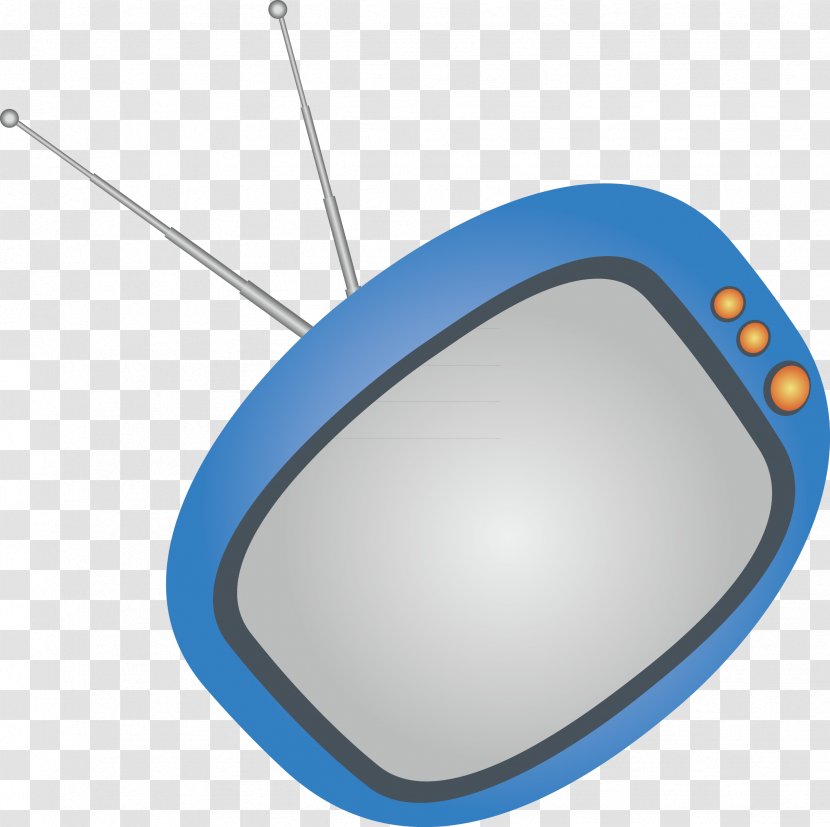 Television Antenna - Electric Blue - TV Antenna, And Electrical Appliance Vector Transparent PNG