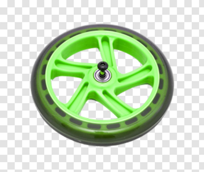 Alloy Wheel Spoke Rim Green Transparent PNG